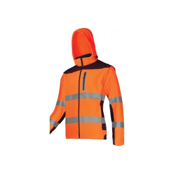 Lahti Pro Softshell Ostrzegawczy z Odpinanymi Rękawami Pomarańczowy 3XL (L4092206)
