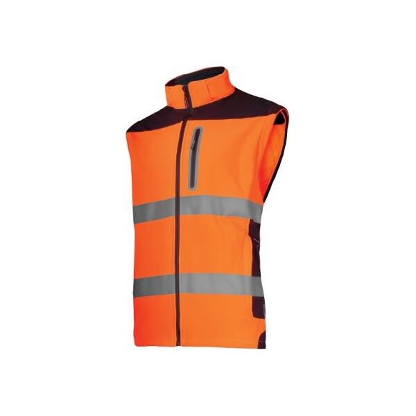 Lahti Pro Softshell Ostrzegawczy z Odpinanymi Rękawami Pomarańczowy 3XL (L4092206)