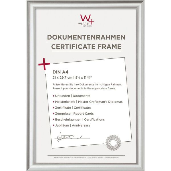 Ramka Walther Trendstyle 21x29,7 Resin silver DIN A4