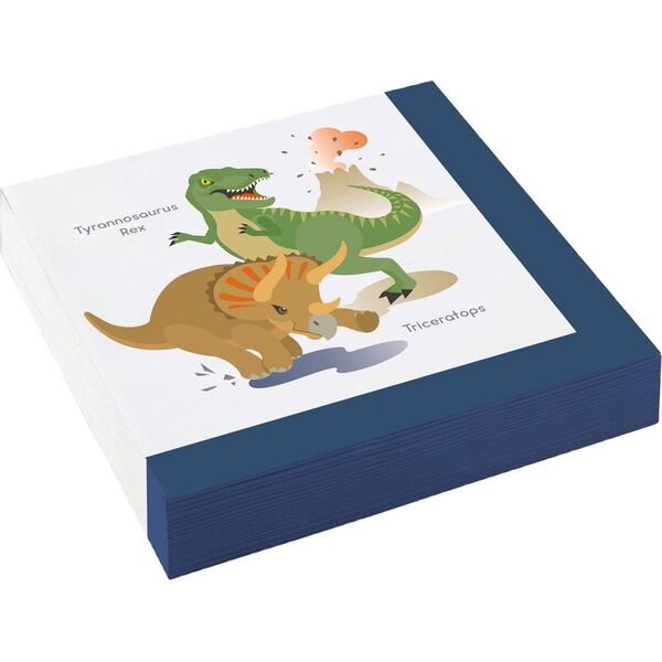 AMSCAN Serwetki urodzinowe dinozaury - 33 cm - 20 szt. uniwersalny