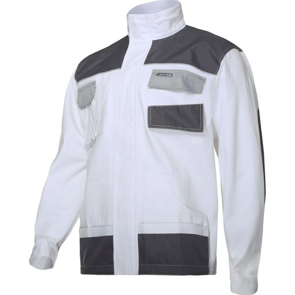 Lahti Pro Bluza Biało-szara 100% Bawełna L/52 (L4041352)
