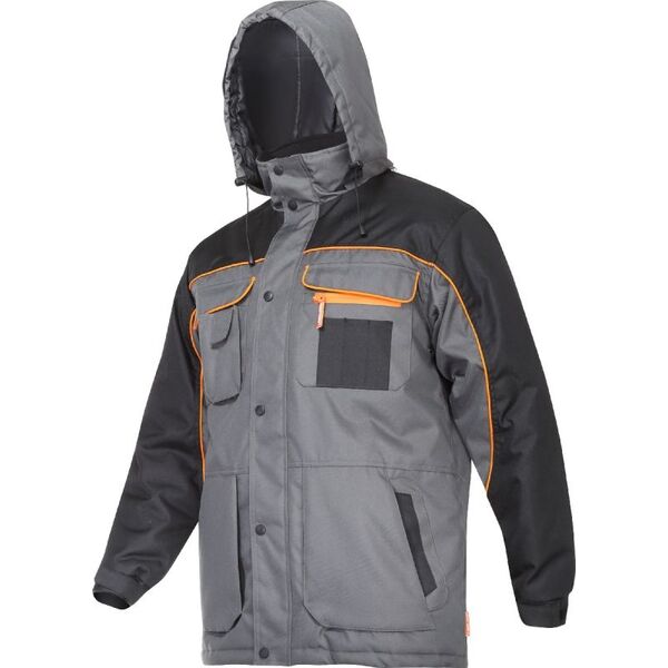 Lahti Pro Kurtka Ocieplana Szaro-czarno-pomarańczowa 3XL (L4092906)