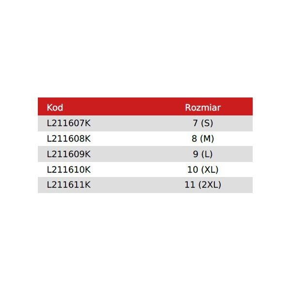 Lahti Pro Rękawice Lateks Czarno-niebieskie 8 (L211608K)
