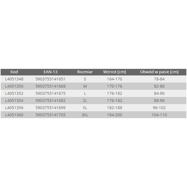 Lahti Pro Spodnie Biało-szare 100% Bawełna S/48 (L4051348)