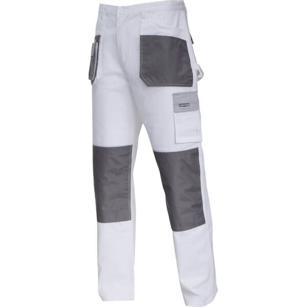 Lahti Pro Spodnie Biało-szare 100% Bawełna XL/56 (L4051356)
