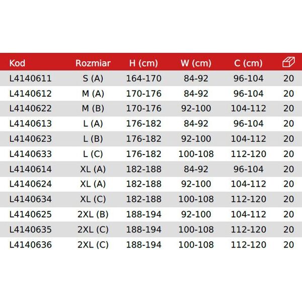 Lahti Pro Ubranie Spawalnicze ze Wzmocnionymi Mankietami-komplet M/B (L4140622)