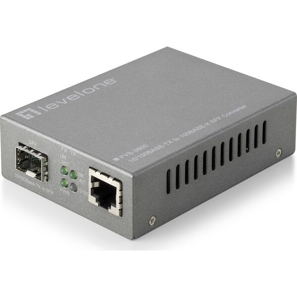 Konwerter światłowodowy LevelOne LevelOne Konverter FVS-3800 10/100TX>100 X SFP
