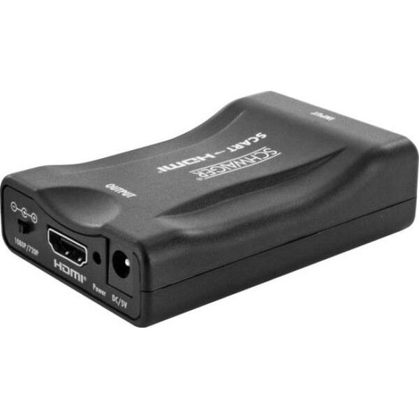 Adapter AV Schwaiger Scart - HDMI czarny (HDMSCA01 533)