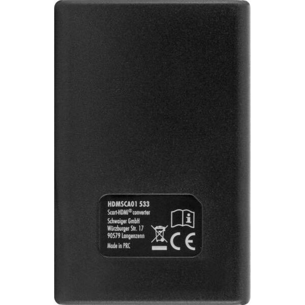 Adapter AV Schwaiger Scart - HDMI czarny (HDMSCA01 533)
