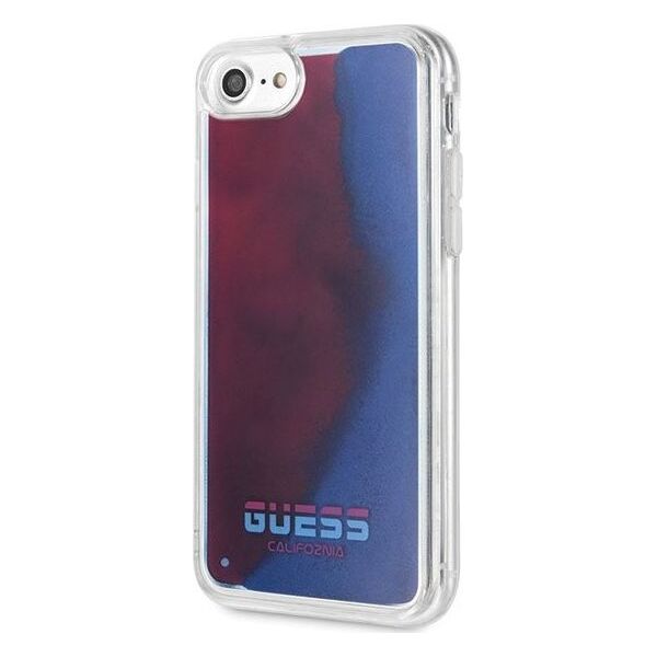 Guess Guess GUHCI8GLCRE iPhone 7/8 czerwony /red hard case California Glow in the dark uniwersalny
