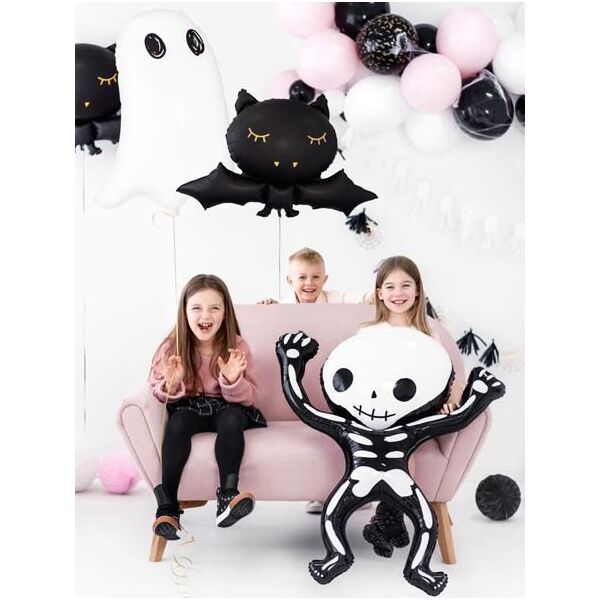 Party Deco Balon foliowy Nietoperz, Halloween, czarny, 80x52 cm uniwersalny