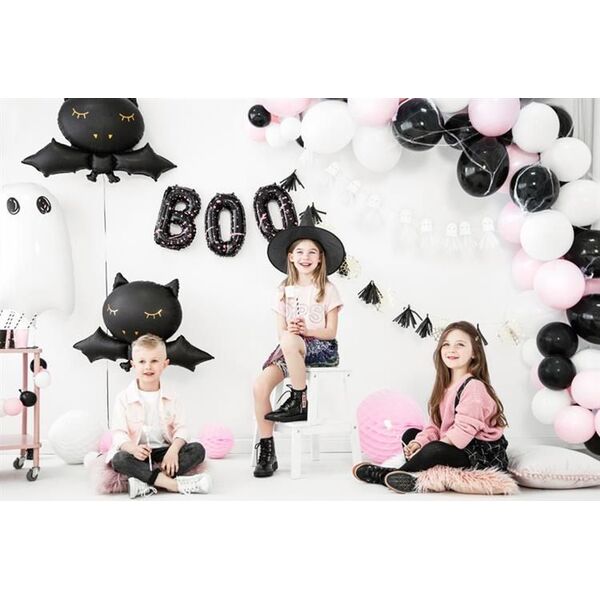 Party Deco Balon foliowy Nietoperz, Halloween, czarny, 80x52 cm uniwersalny