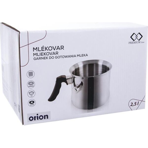Orion Garnek do gotowania mleka na mleko 2,5L stalowy uniwersalny