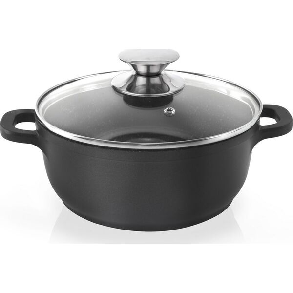 Orion Garnek GRANITOWY 24 cm indukcja GRANDE 4L ORION uniwersalny