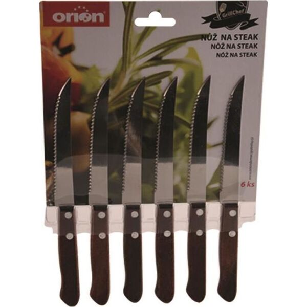 Orion Noże / sztućce do steków pizzy grillowe 6 szt.