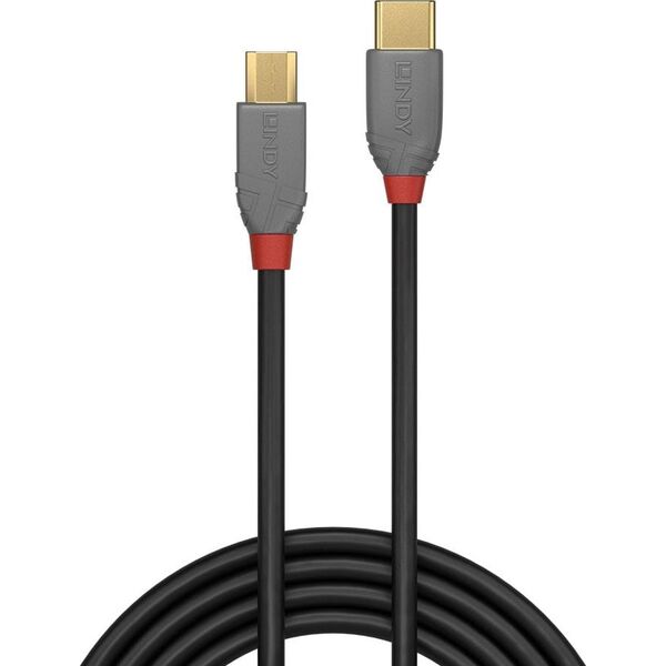 Kabel USB Lindy USB-C - microUSB 0.5 m Czarny (36890)