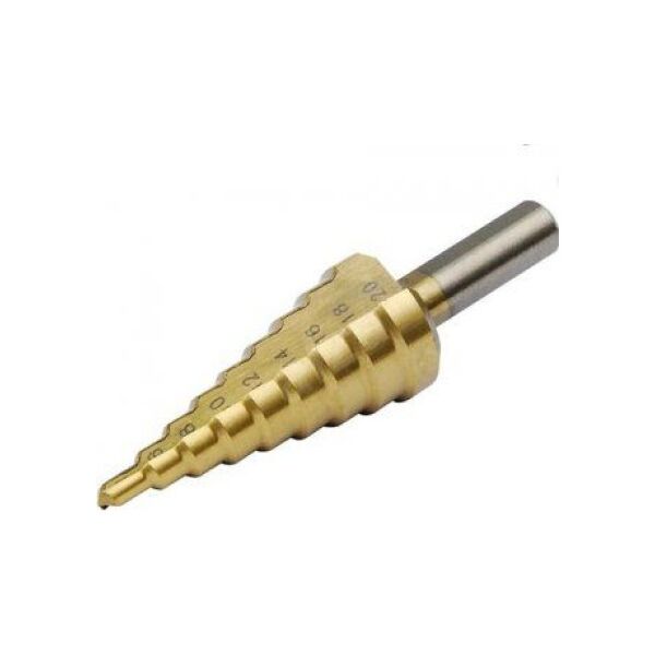 Wiertło Dedra stopniowe walcowe 4 6 10 12 14 16 8 18 20mm  (WMST0420)