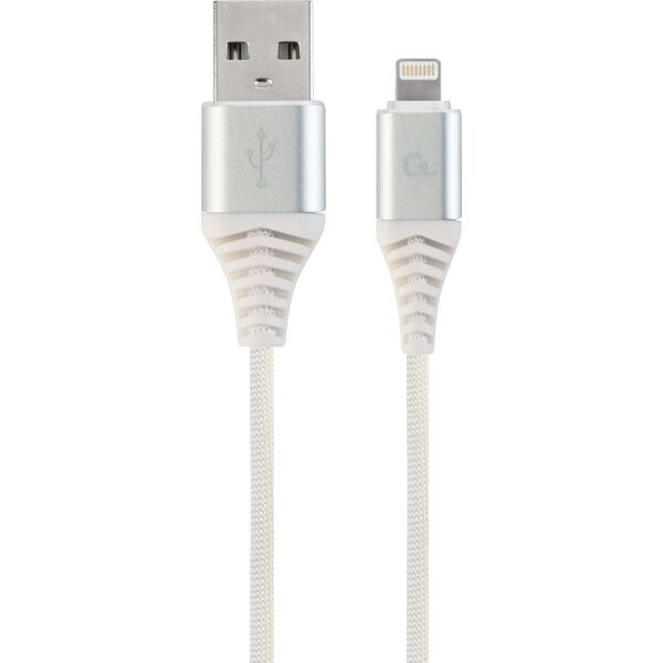 Kabel USB Gembird USB-A - Lightning 2 m Biały (CC-USB2B-AMLM-2M-BW2)