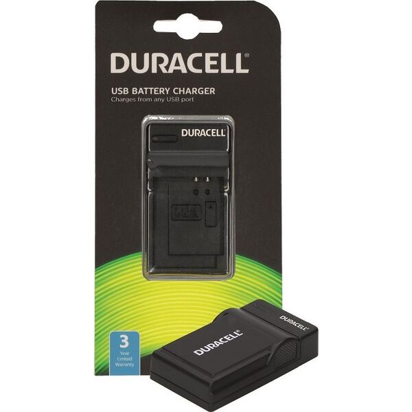 Ładowarka do aparatu Duracell Duracell Charger with USB Cable for Panasonic BCJ13E/BCG10