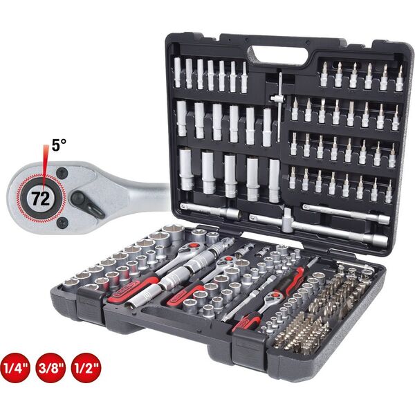 KS Tools KS Tools 1/4 +3/8 +1/2 Socket Wrench-Set 195-pieces