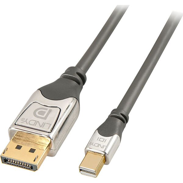 Kabel Lindy DisplayPort Mini - DisplayPort 0.5m srebrny (36310)