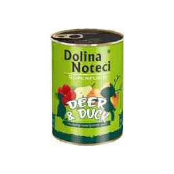 Dolina Noteci Dolina Noteci Premium Superfood Pies Jeleń i kaczka puszka 400g