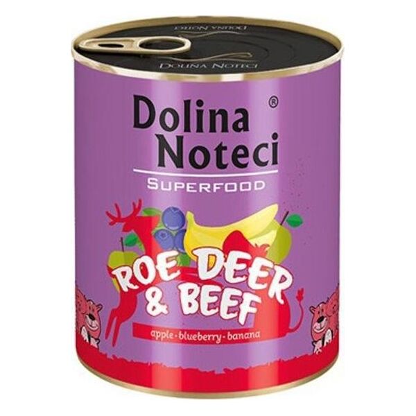 Dolina Noteci Dolina Noteci Premium Superfood Pies Sarna i wołowina puszka 400g