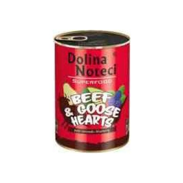 Dolina Noteci Dolina Noteci Premium Superfood Pies Wołowina i serca gęsi puszka 400g