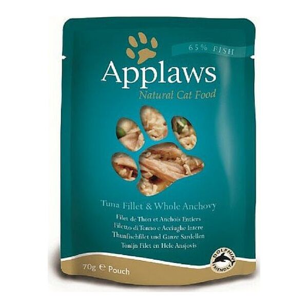 Applaws APPLAWS KOT sasz.70g TUŃCZYK ANCHOIS WODOROSTY /12
