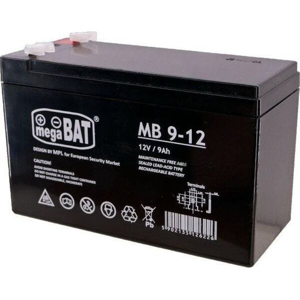 MegaBat Akumulator 12V/9Ah (MB 9-12)
