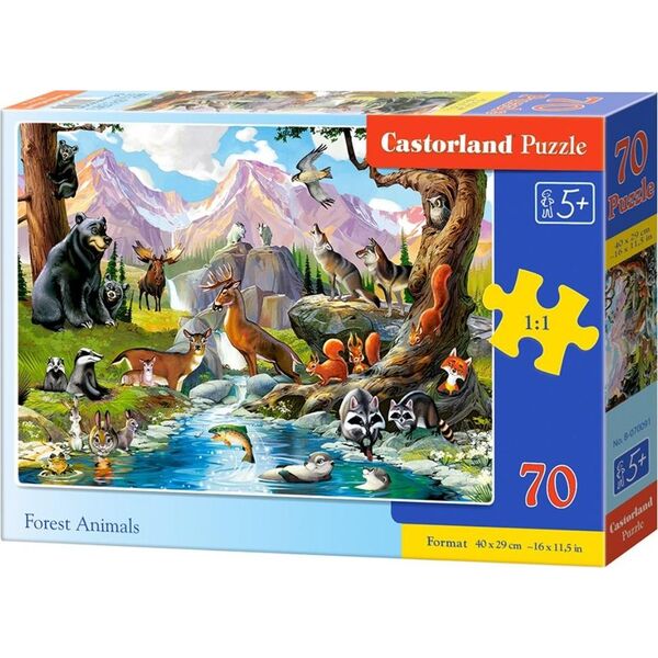 Castorland Puzzle 70 Forest Animals CASTOR