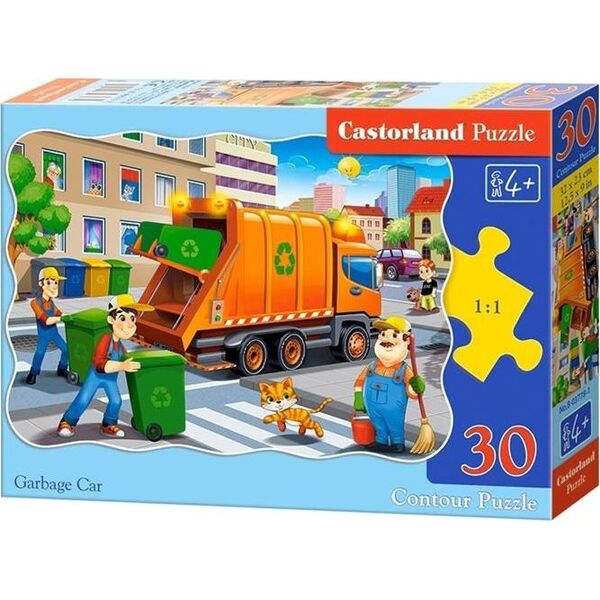 Castorland Puzzle 30 Garbage Car