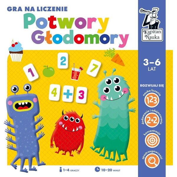 Edgard Kapitan Nauka. Potwory głodomory. Gra na liczenie