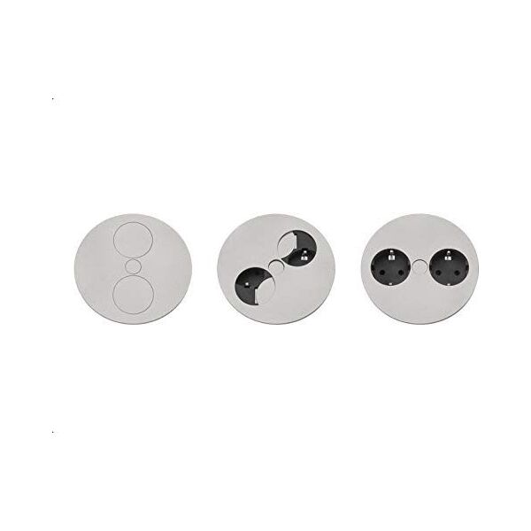 Listwa zasilająca Bachmann Bachmann TWIST 1x CEE7 / 3 + USB stainless steel