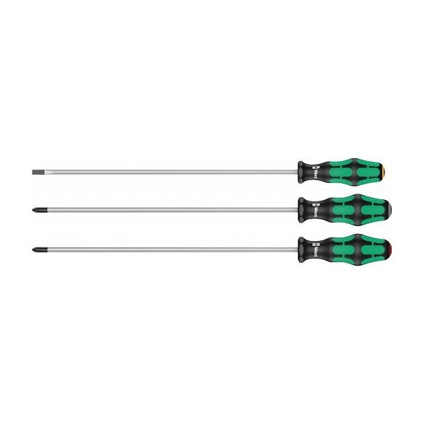 Wera 335/350/355/3 zestaw wkrętaków Kraftform z trzpieniem 300mm 3-sztuki (05347735002)