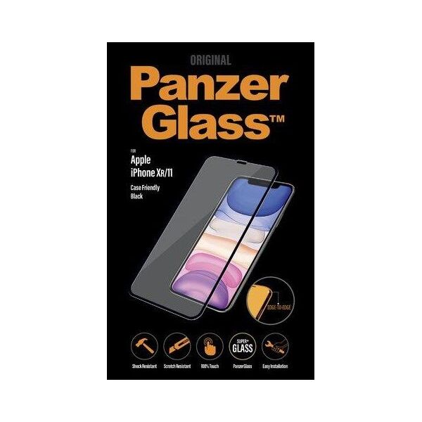 PanzerGlass Szkło hartowane do iPhone XR/11 Case Friendly Black (2665)