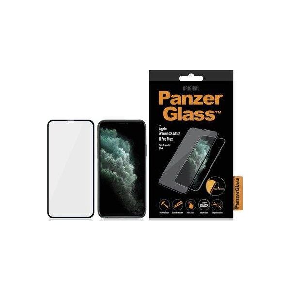PanzerGlass Szkło hartowane do iPhone XS Max / 11 Pro Max Case Friendly Black (2666)