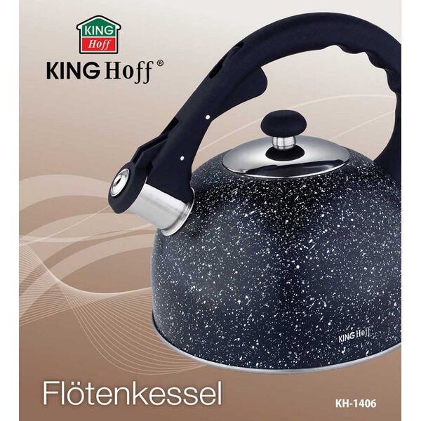 KingHoff CZAJNIK Z GWIZDKIEM 2,6L KINGHOFF KH-1406 MARBLE