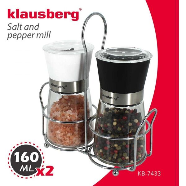 Młynek do przypraw Klausberg ZESTAW MŁYNKÓW DO PIEPRZU I SOLI KLAUSBERG KB-7433