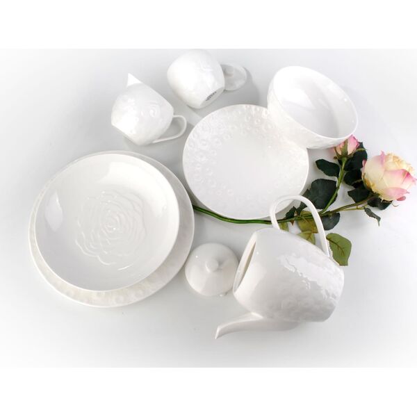 Mondex KOMPLET DWÓCH TALERZY DESEROWYCH 21cm ROSE MONDEX