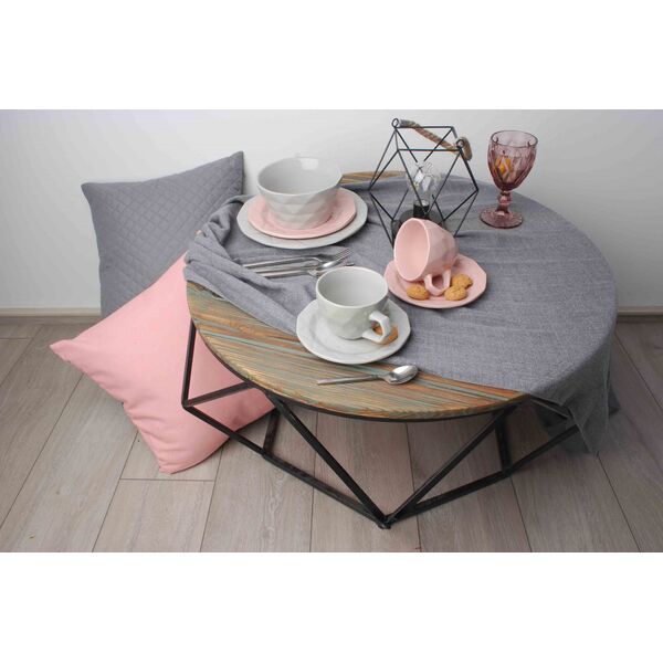 Mondex TALERZ OBIADOWY PŁASKI 24cm ADEL PINK MONDEX