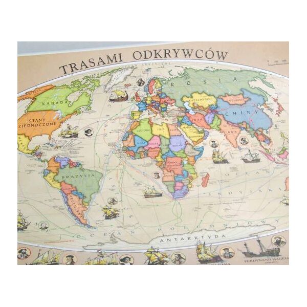 Zachem Podkładka - mapa trasami odkrywców Polski
