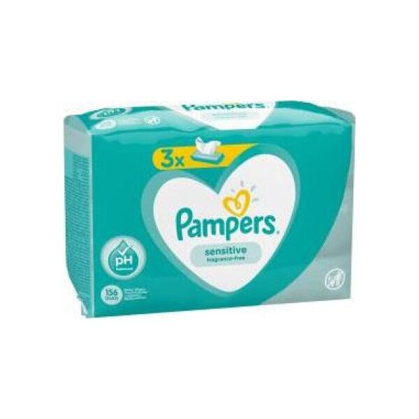 Pampers Zestaw chusteczek Chusteczki Sensitive 3x52