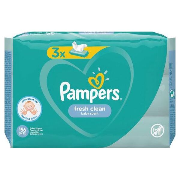 Pampers Zestaw chusteczek FreshClean 3x52 szt.