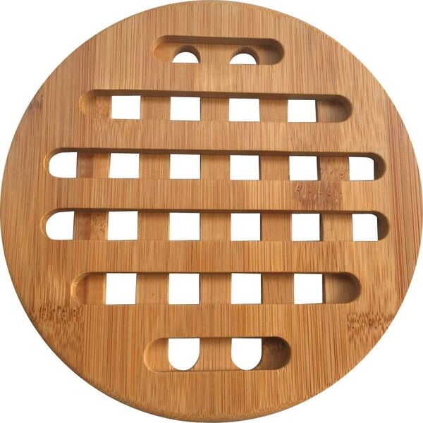 KingHoff ZESTAW OKRĄGŁYCH PODSTAWEK Z BAMBUSA 17,5cm KINGHOFF [KH-1215]