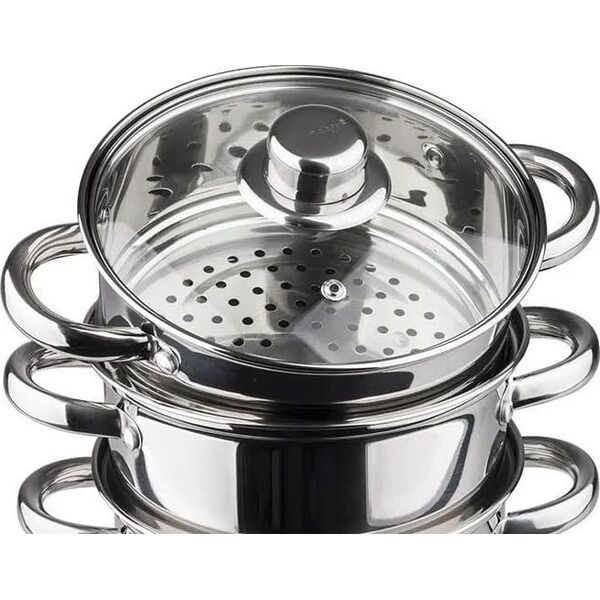 KingHoff GARNKI DO GOTOWANIA NA PARZE 5 ELE / 22CM KINGHOFF [KH-3329]