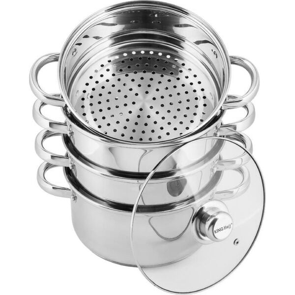 KingHoff GARNKI DO GOTOWANIA NA PARZE 5 ELE / 22CM KINGHOFF [KH-3329]