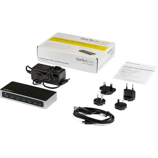 HUB USB StarTech 2x USB-C  + 5x USB-A 3.0 (HB30C5A2CSC)