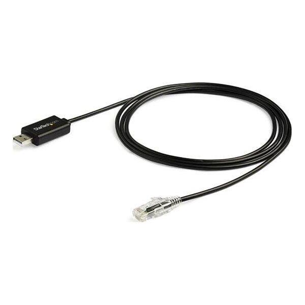 Kabel USB StarTech USB-A - RJ-45 1.8 m Czarny (ICUSBROLLOVR)