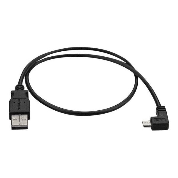 Kabel USB StarTech USB-A - 0.5 m Czarny (USBAUB50CMRA)